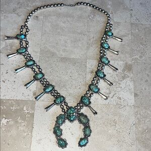 Sterling silver Navajo Squash Blossom